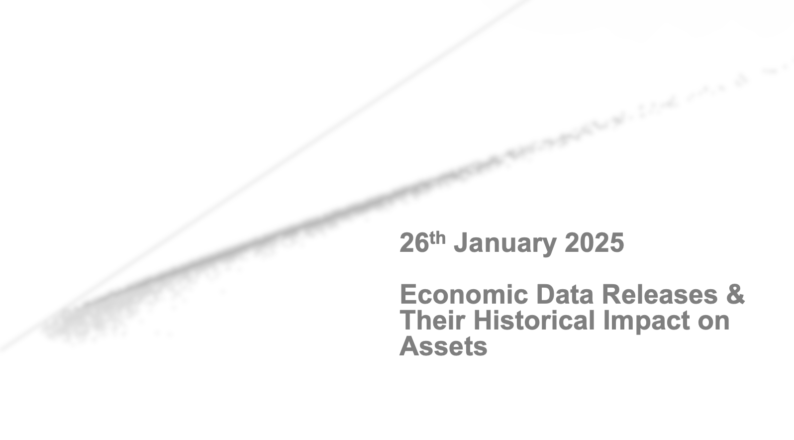 Key Economic Events: Week Of 26th Jan 2025