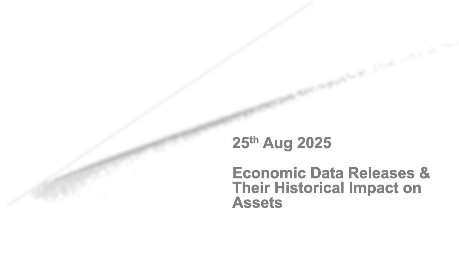 Key Economic Events: Week Of 25th August 2025
