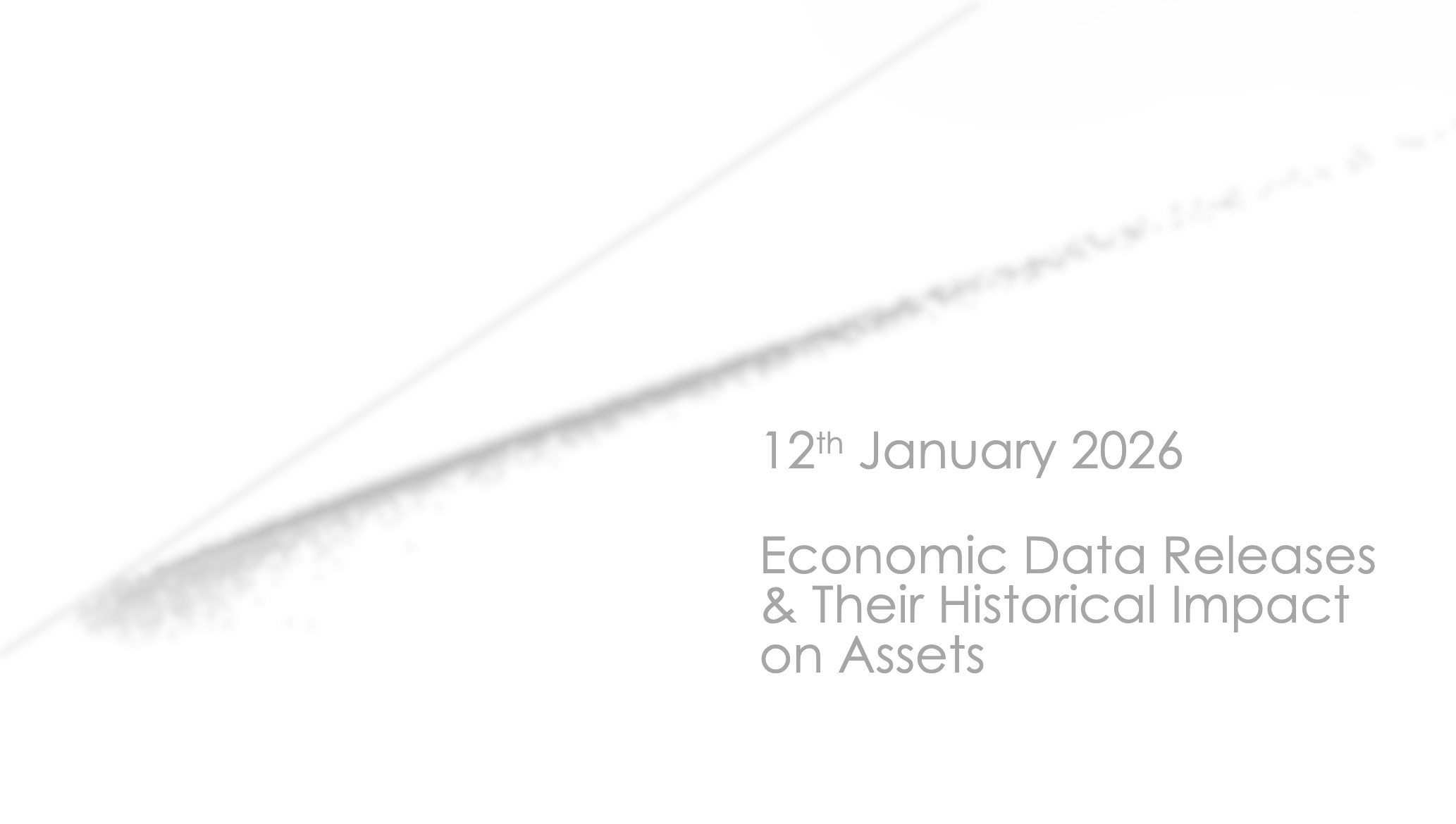 Key Economic Events: Week Of 12th January 2026