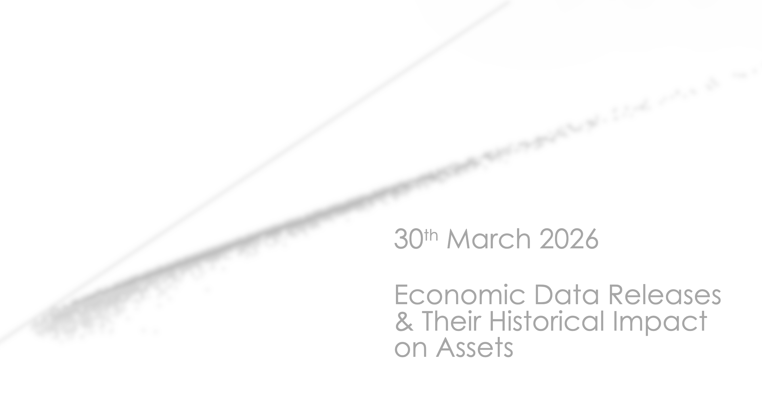 Key Economic Events: Week Of 30th March 2026