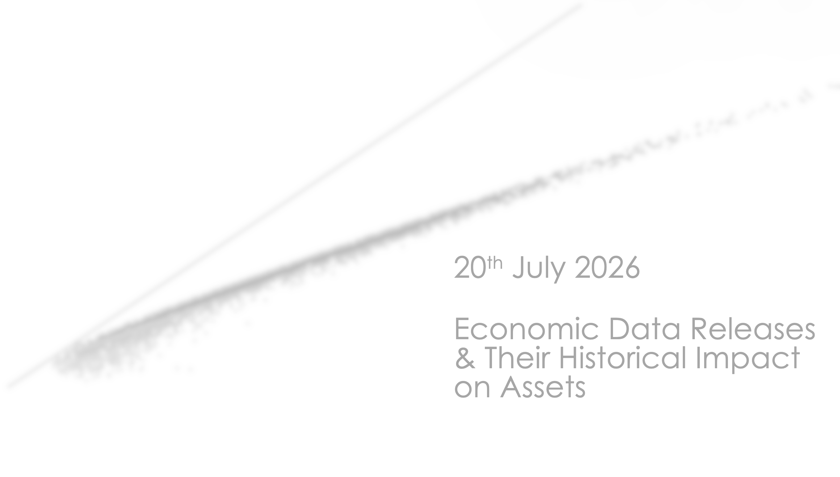 Key Economic Events: Week Of 20th July 2026